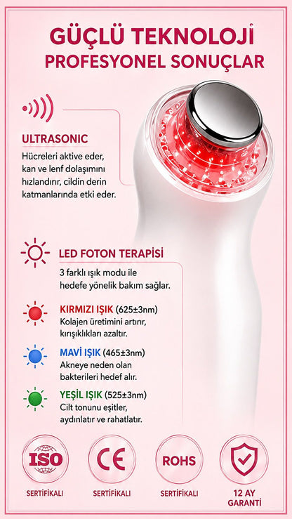 Photon Pro ultrasonik ve LED foton teknolojisi